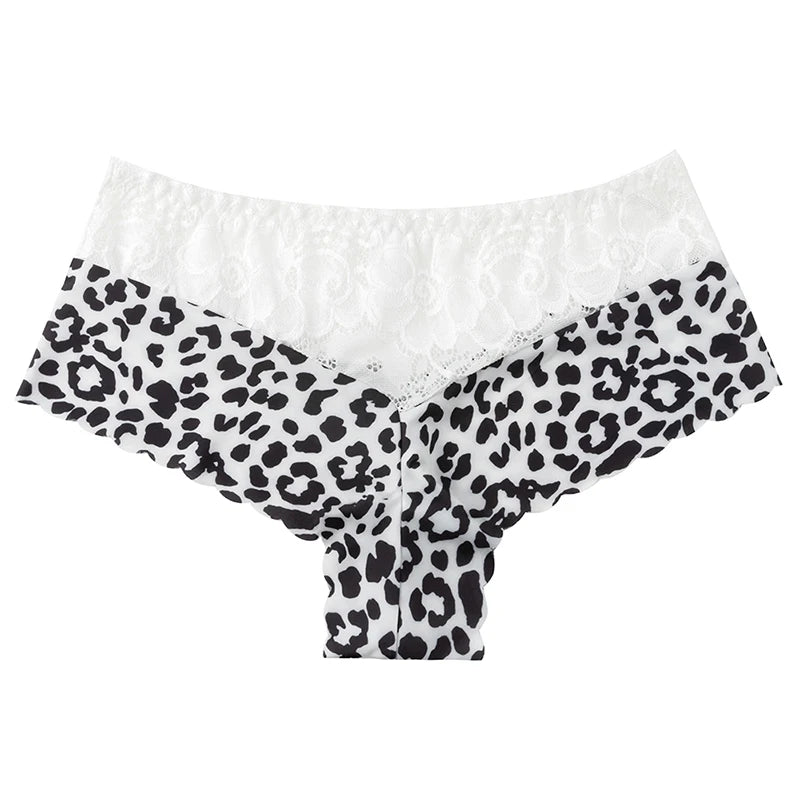BZEL 5PCS/Set Women's Panties Sexy Lace Underwear Fashion Printing Woman Boxers Comfortable Lingerie Breathable Female Boyshorts