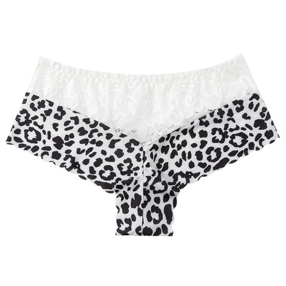 BZEL 5PCS/Set Women's Panties Sexy Lace Underwear Fashion Printing Woman Boxers Comfortable Lingerie Breathable Female Boyshorts