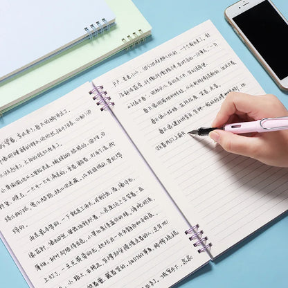 A5 Morandi Solid Color Lined Notebook, Error Book & Memo Pad