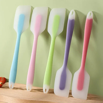 7Pc Silicone Spatula Cream Butter Cooking Baking Spatula Heat-resistant Silicone Spatula Transparent Kitchen Baking Tools