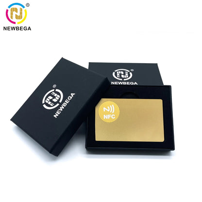 1PCS, Metal NFC Card 215/216 Chip,Smart Business Social Digital Card,13.56MHZ