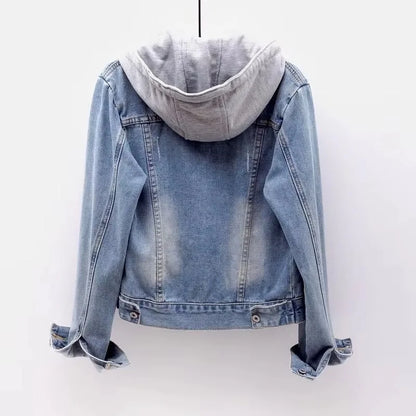 Bright Yellow Women's Denim Jacket Autumn Casual Outwear Crop Coat Breathable Polyester High Quality OEM Supplier