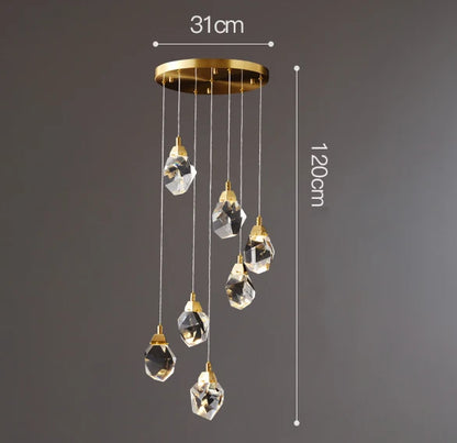 Nordic Home Decor Chandeliers for Dining Room Lustre Pendant Lights Hanging Lamps for Ceiling Light Fixture Indoor Lighting