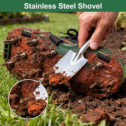 1 Pair Lawn Aerator Shoes for Grass Heavy Duty Spike Shoes with Adjustable Straps for Yard/Garden/Patio Universal Fit Men/Women