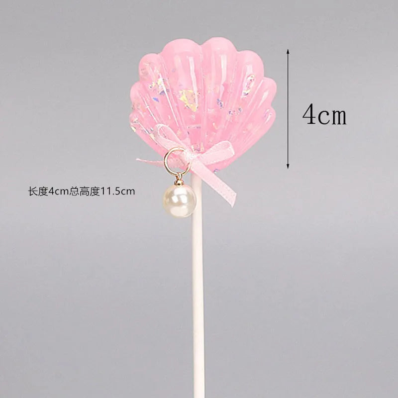 Mermaid Cake Decoration Kawaii Doll Mermaid Birthday Cake Toppers Girls Happy Birthday Party Supplies Creative Dessert Supplie