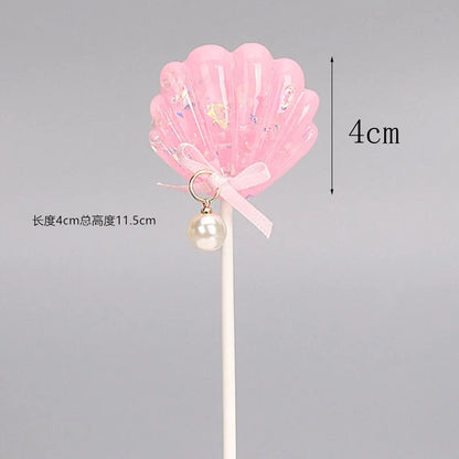 Mermaid Cake Decoration Kawaii Doll Mermaid Birthday Cake Toppers Girls Happy Birthday Party Supplies Creative Dessert Supplie