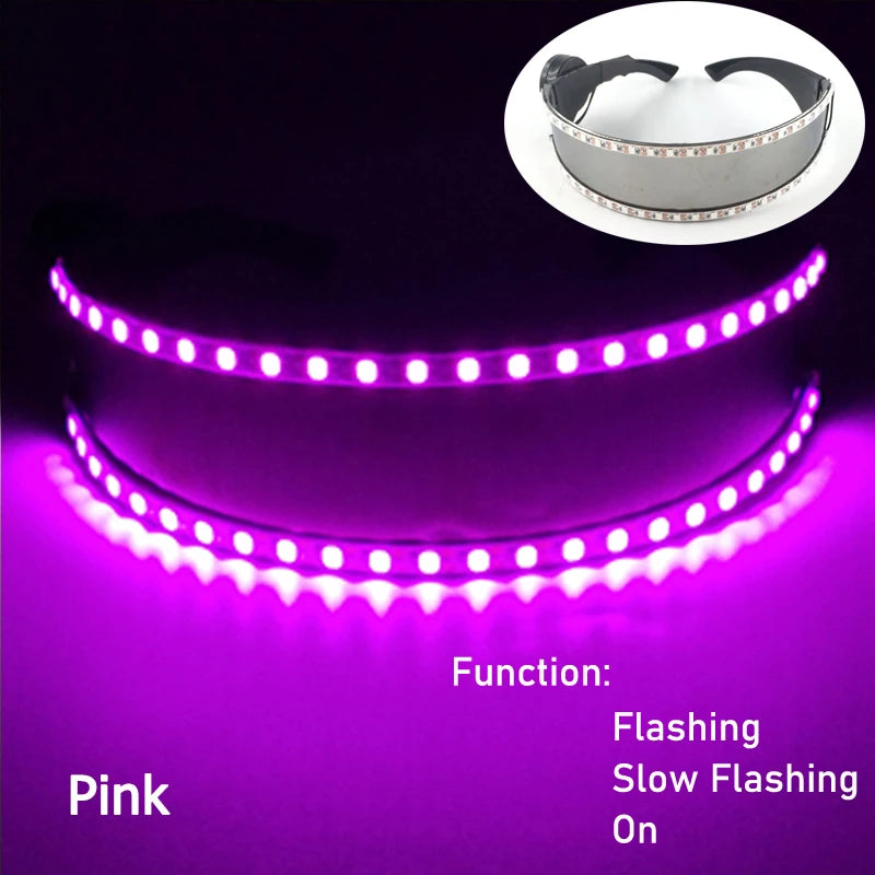 1set Luminous Glowing Glasses and Gloves Remote Control LED Glasses&Gloves Carnival Party Performance Props Festival Supplies