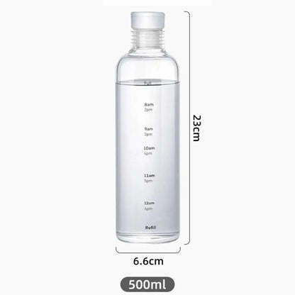 PP For Travel School Juice Milk Tea Cup Drinkware Durable With Time Marker Water Cup Water Bottle Drinking Cup Coffee Mugs