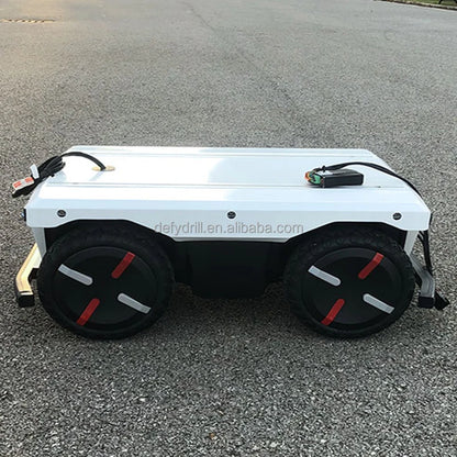 80kg Payload Automatic 4WD Wheeled Robot Delivery Vehicle, Unmanned UGV Platform for Autonomous Logistics