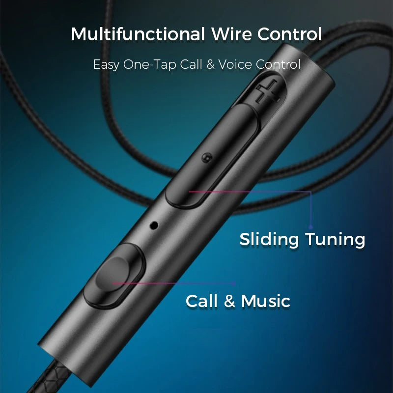Type C Wired Earphones HiFi Stereo Sound in Ear Headphones 3.5mm Heavy Bass Music Headset For Samsung Galaxy S26 S25 S24 Earbuds