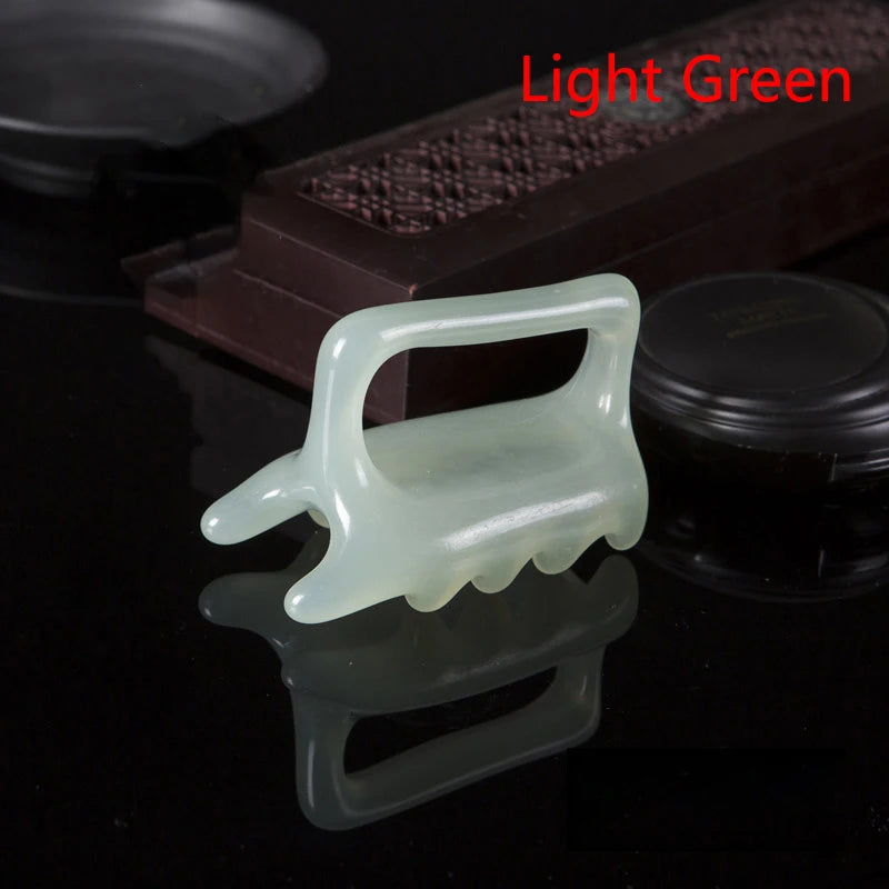 Resin Double Push Massager SPA Scraping Body Massage Tool For Spine Waist And Shoulder Relieve Physical Fatigue