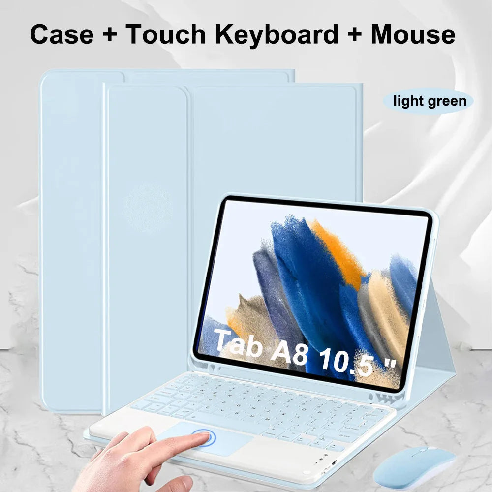 Case for Samsung Galaxy Tab A8 10.5 Inch,Wireless Bluetooth keyboard cover for Tab A8 10.5 Inch,Samsung Smart Stand Cover