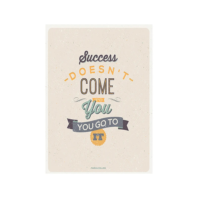 Motivational Posters Inspirational Quote In English Wall Art Decorative Painting Home Room Office Classroom Creative Decoration