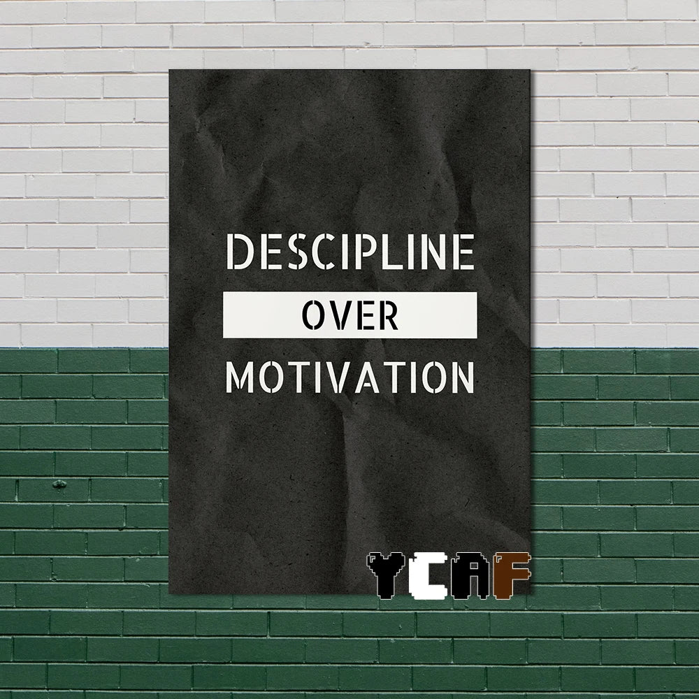 Motivational Quotes Black Minimalist Poster Canvas Aesthetic Decor for Office Quote Wall Art Decoration Gym Inspirational Poster
