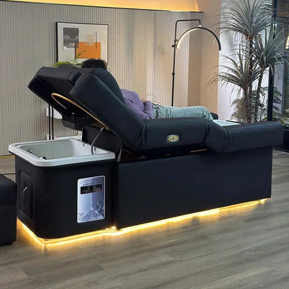 2025 Foot Spa Pedicure Shampoo Bed Modern Beauty Salon Back Lift Hair Washing Head Massage BED