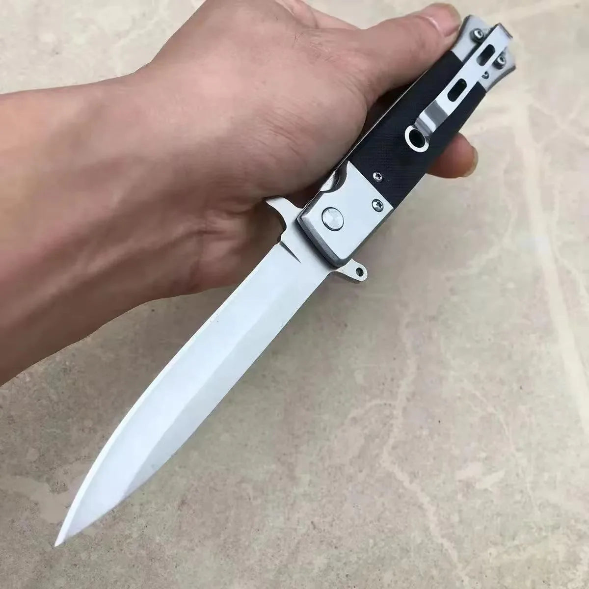 Camping Survival Folding Knife High Hardness Stainless Steel Blade EDC Pocket Knife for Outdoor Fruit Paring