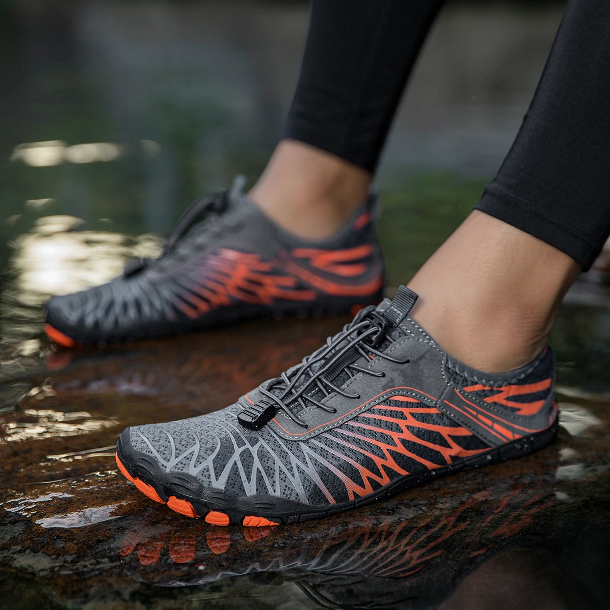 Aqua Shoes For Women Men Barefoot Water Shoes Anti-Slip Quick-Drying Outdoor Beach Upstream Wading Swimming Shoe Sneakers Unisex