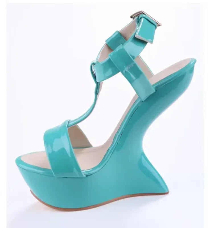 Strange Style Cross Tied Sandals Sexy Peep Toe Solid Accept Customized New Arrivals Fashion Women Runway Shoes