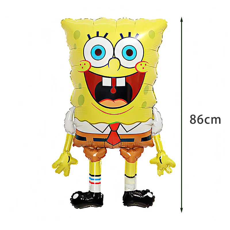 Large SpongeBob & Patrick Star Foil Balloons Cartoon Party Decor Foil Balloons for Kids Birthday Party Decorations Supplies