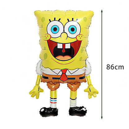 Large SpongeBob & Patrick Star Foil Balloons Cartoon Party Decor Foil Balloons for Kids Birthday Party Decorations Supplies