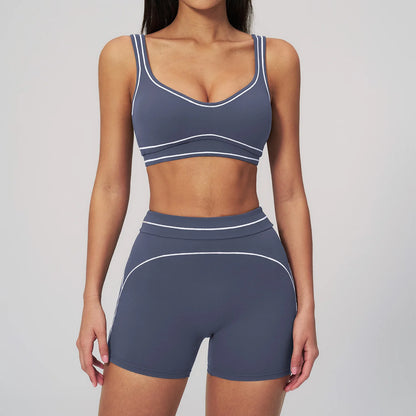 Yoga Suit 2PCS Women Tracksuits Sports Outfits Gym Clothes Running Sports Bra Suits Female Workout Yoga Clothes Athletic Wear