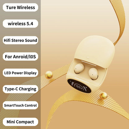 Wireless Bluetooth Earbuds Dual 2-in-1 In-ear for Sleep Running Sports Long Battery Life Couple Set