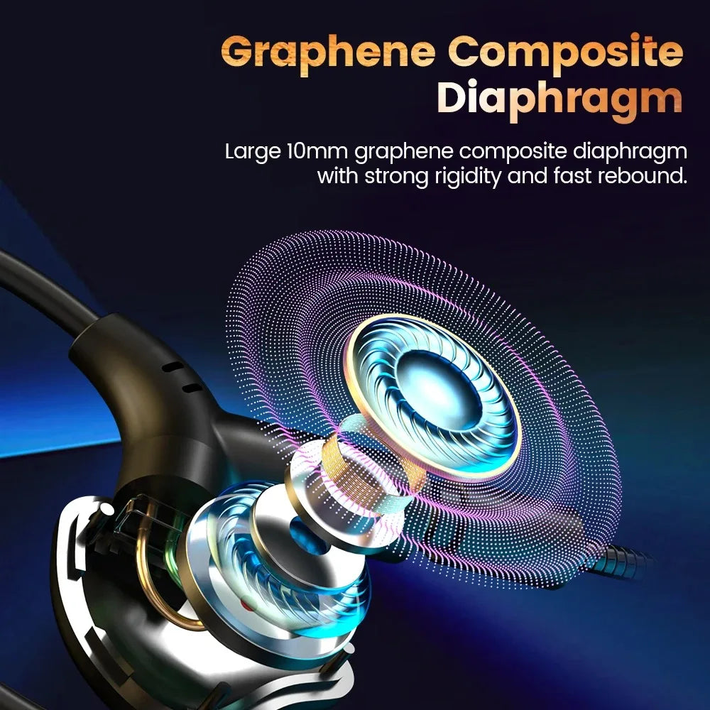 EARDECO Gaming Earbuds HD Mic Wired Headphones Bass HIFI Wired Earphone Headphone Headset Earhook Auriculares Noise Reduction