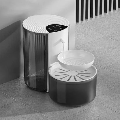 3L Large Capacity Pet Smart Water Dispenser With Filtration And Waste Separation Pour-Type Automatic Cat Small Dog Water Feeder