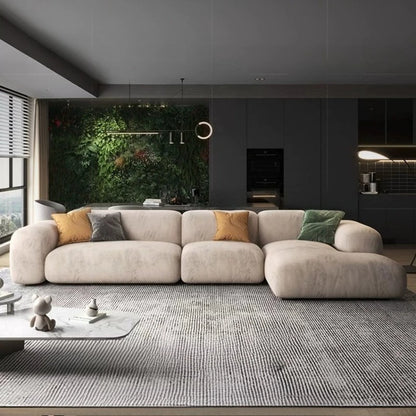 Comfortable Lounge Divano Soggiorno Di Lusso Luxury Furniture  Modern Living Room Sofas Minimalist Sectional Puff Corner Sofa