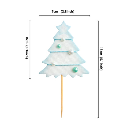 Happy Birthday Cake Topper Penguin Hat Snowflake Anniversary Cupcake Toppers Baking DIY Party Flag Baby Shower Cake Decor