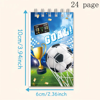 Football-Themed Notebook, Smooth Writing, Student Mini Notebook, Schedule Memo Pad, Diary and Planner for Football Enthusiasts.