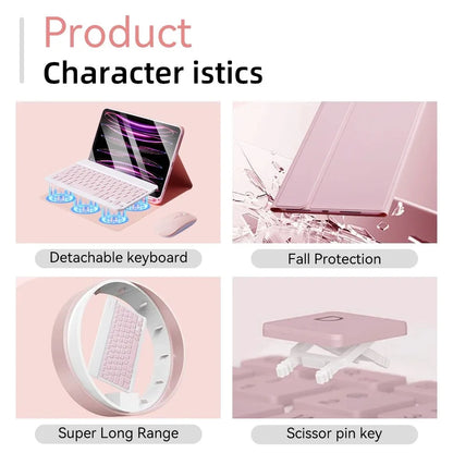 Case for Samsung Galaxy Tab A8 10.5 Inch,Wireless Bluetooth keyboard cover for Tab A8 10.5 Inch,Samsung Smart Stand Cover
