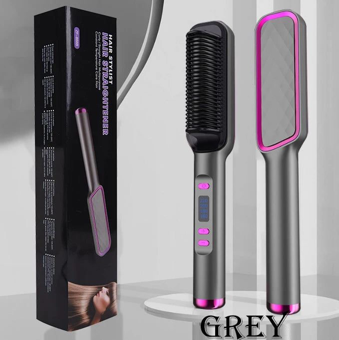 Hair Straightener Brush Electric Hot Comb Hair Straightener Hair Brushes Comb Hot Heating Comb Multifunction Hair Straightener