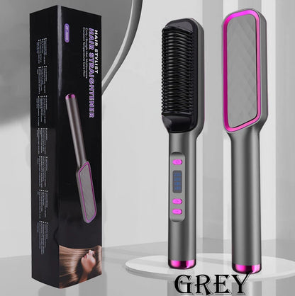 Hair Straightener Brush Electric Hot Comb Hair Straightener Hair Brushes Comb Hot Heating Comb Multifunction Hair Straightener