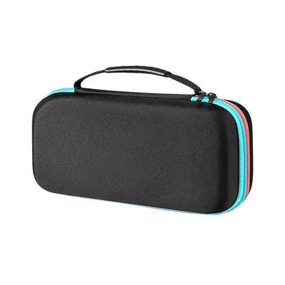 Storage bag for Switch 2 game console, red and blue color scheme, protective bag