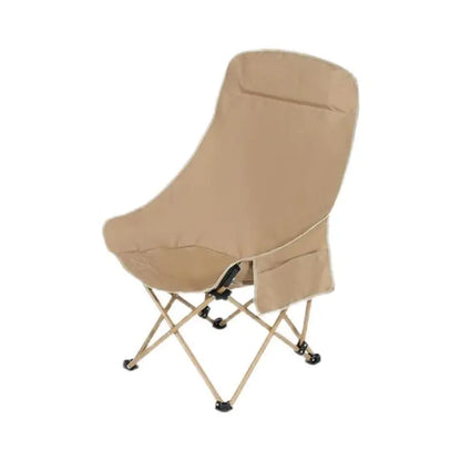 Outdoor Umbrella Folding Chair High-back Moon Chair Sunshade Canopy Portable Fishing Camping Beach Chair New Arrival 2026