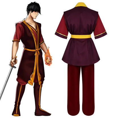 Avatar The Last Airbender Prince Zuko Cosplay Costume - Shengweida Halloween Stage Performance Outfit