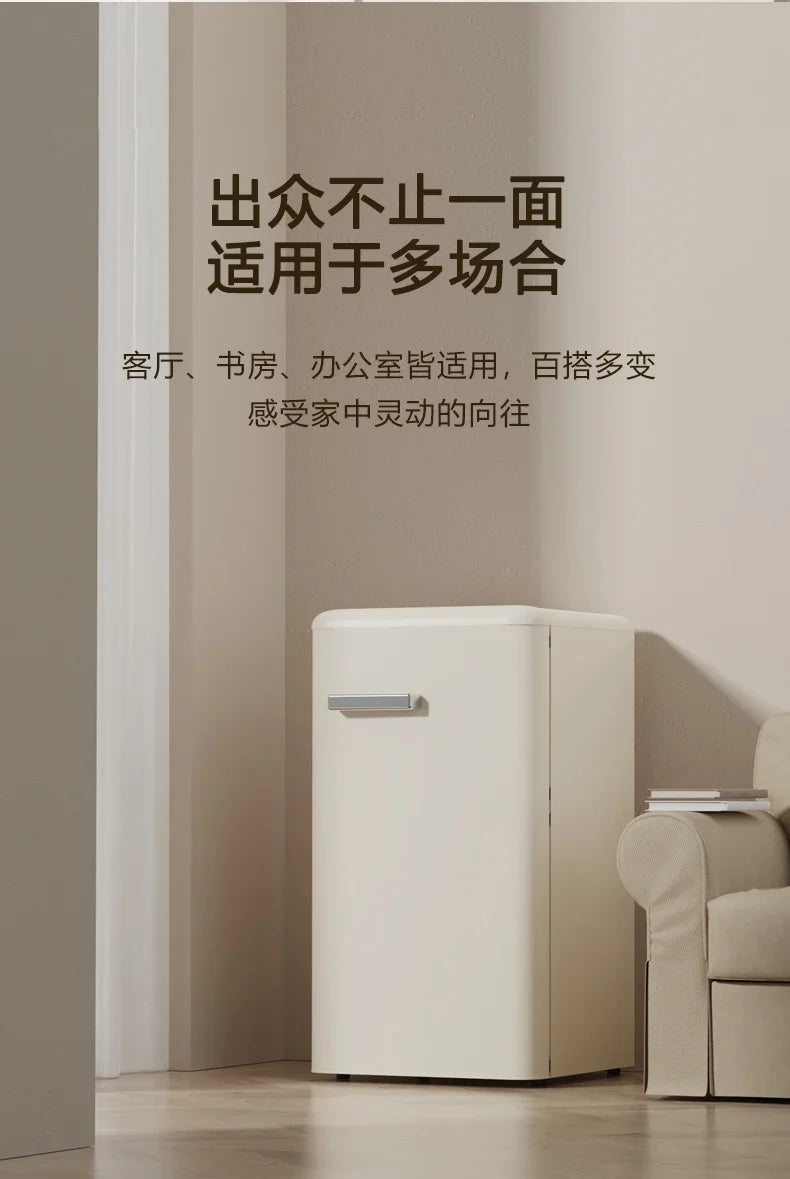 Chigo orange retro single door refrigerator, small medium family kitchen, refrigerator
