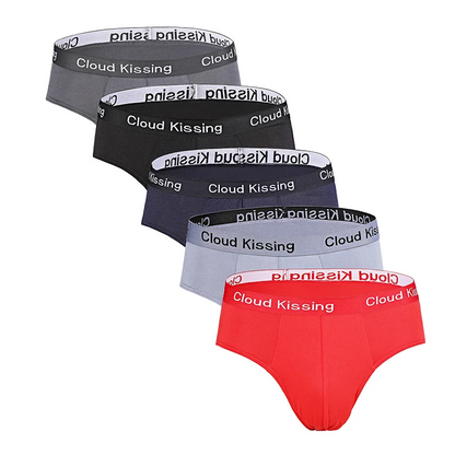 5Pcs Summer Men Briefs Fungi-Proofing Men Panties Male Large Size Panties Breathable Men’s Underwear Comfortable Solid Underpant