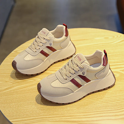 Moipheng Women Shoes Breathable Lace Up Platform Sneakers Lightweight Outdoor Training Sport Shoes Casual Running Sneaker Tenis