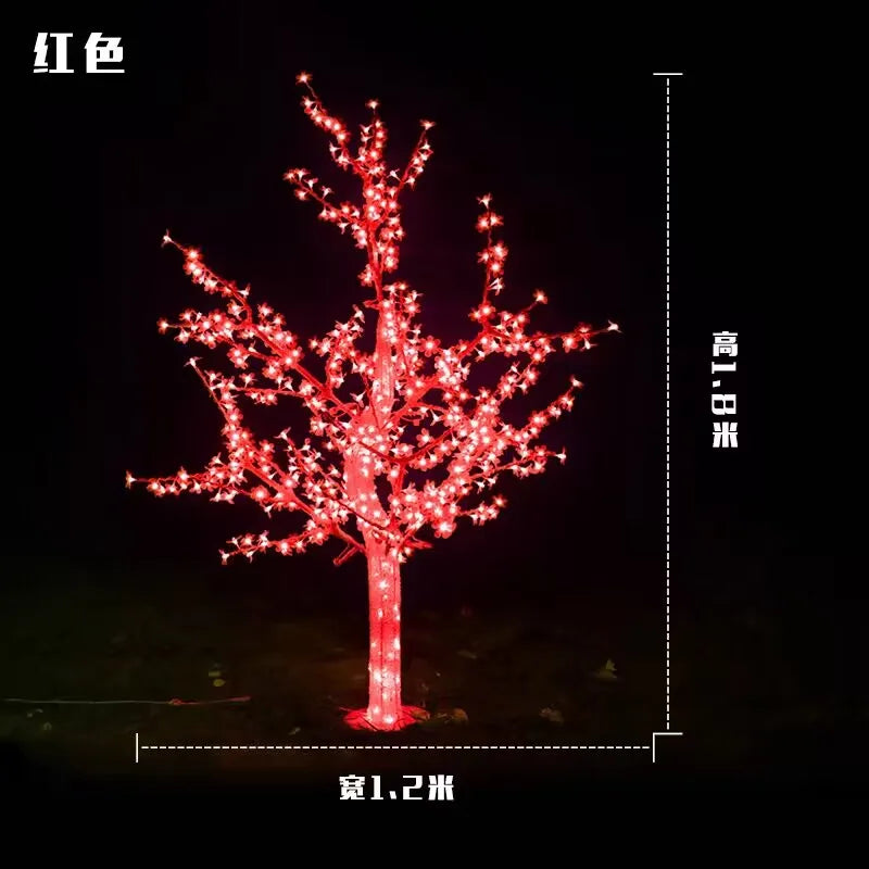 Cherry Blossom LED Christmas Tree Lights 480/576pcs Set 1.5m/5ft Height Indoor And Outdoor Decorative Lighting