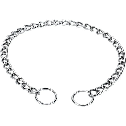 Dog Chainfor Small Medium Dogs Collars Strong Dog Choke Chain No Pull Dog Metal Slip Collar Anti Chew Training Collar Stainless