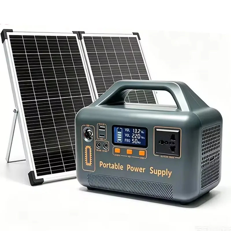 500W 220V Portable Power Station Solar Generator 461Wh 36Ah LiFePO4 Battery Power Bank for Outdoor Camping RV Emergency Energy