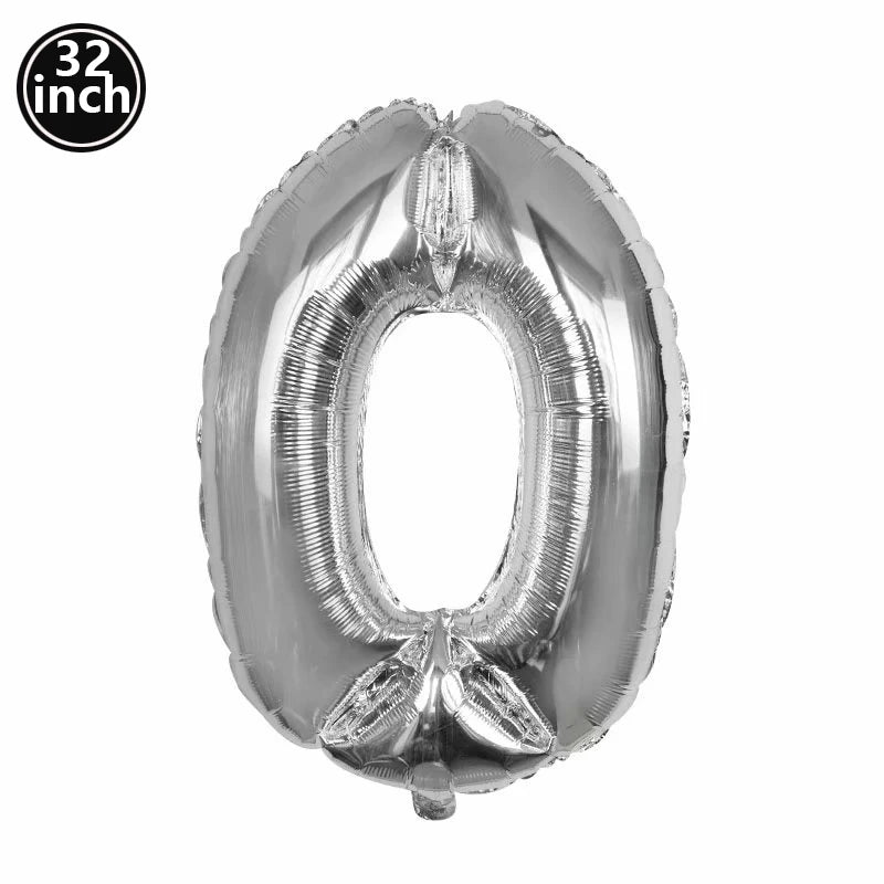 Multi Color Large Numbers 3 Balloon 32Inch 1 2 3 4 5 6 7 8 9 Birthday Ball Red Digit Bachelorette Balloons Figure Golob Balloons