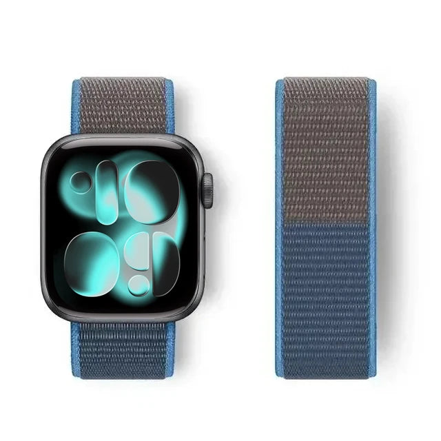 Nylon Loop for Apple Watch Band S11 46mm 40mm 44mm 45mm 42mm 41mm 49mm Smart Belt Bracelet for IWatch 11/10/9/8/7/6/SE/5/4 Strap