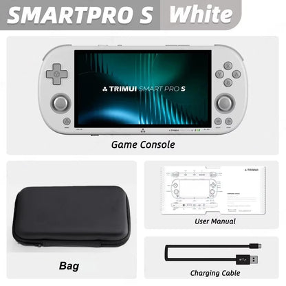 Trimui Smart Pro S Handheld Game Console 4.96'' IPS Screen Linux System Joystick RGB Lighting Retro Video Game Smartpros Gifts