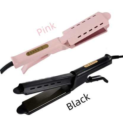 4 Temperature Settings Wide Plate Ionic Flat Iron Hair Straightener Professional Styling Tools Hair Straightener