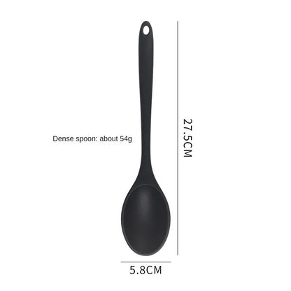 1/3-Piece Silicone Cooking Spoon Set - Heat-Resistant, Large Slotted & Solid Spoons for Non-Stick Cookware, Mixing & Filling