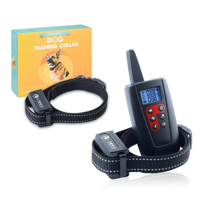 1000M Electric Dog Training Collar For 1/2/3 Dog Stop Bark Collar 2 IN1 Reflective Nylon Collar IPX7 Rechargeable Pet Device