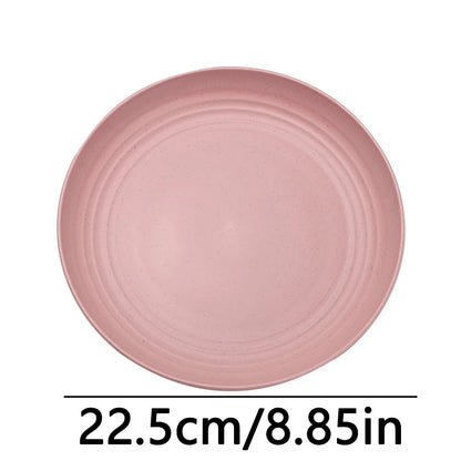 Fruit Plate, Round Salad Dessert Plate, Plastic Plate Can Be Used For Snacks, Nuts Can Be Stacked And Not Easily Broken